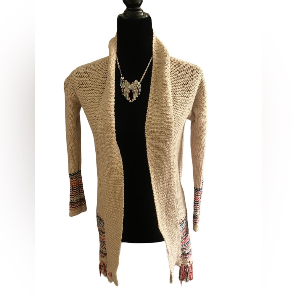 ROXY CRÈME KNIT CARDIGAN GENTLY WORN